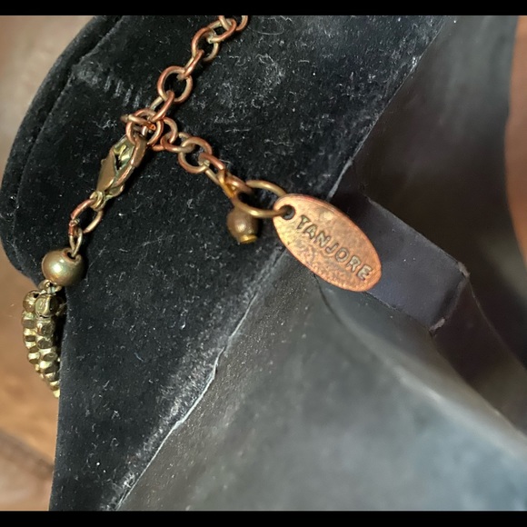 Vintage Tanjore India twist bead 24” Necklace - Picture 3 of 5